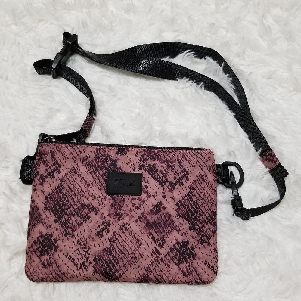 PINK Snakeskin Print Shoulder Bag NWOT